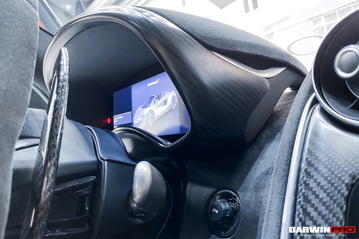 2015 - 2021 McLaren 540c/570s/570gt/600lt Dry Carbon Fiber Instrument Surround Panel Cover